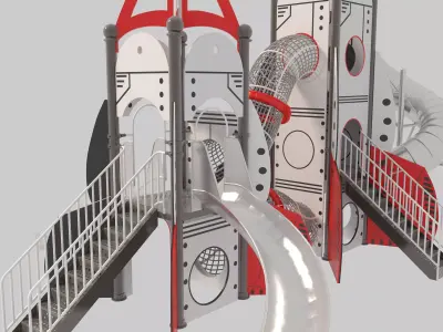 Playground for children 09 3D model