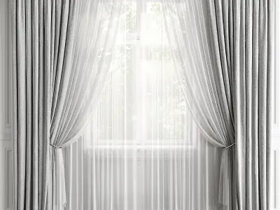 Curtain Set 498C 3D model