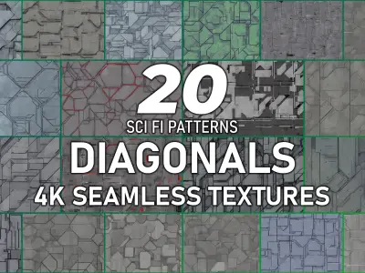 200 Seamless Sci-fi Panels - Collection Texture