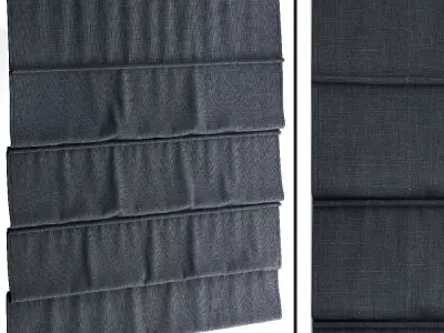 Roman blinds 12 3D model