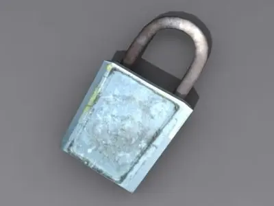 lock 3d model padlock 3D model