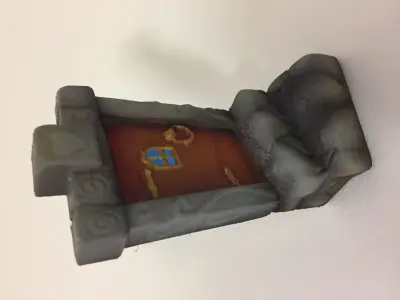 Fairy door with steps 3D print model