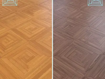 Parquet - Laminate - Wooden floor 2 in 1 Low-poly 3D model 101