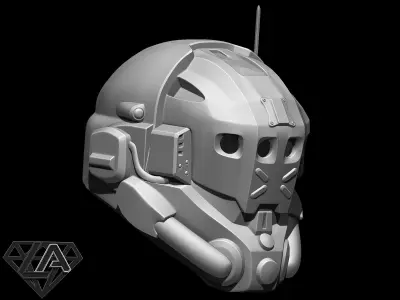 TitanFall 2 Pilot Sci fi helmet 3D print model