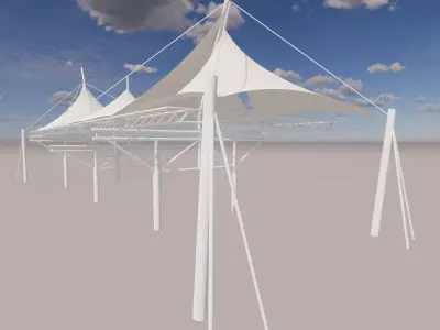 Tensile Structures Collection -A11 3D model