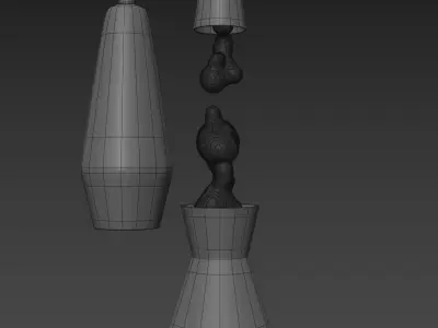 Astro the Original Lava Lamp Black 3D model