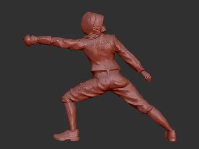 Fencing Figure 3D print model