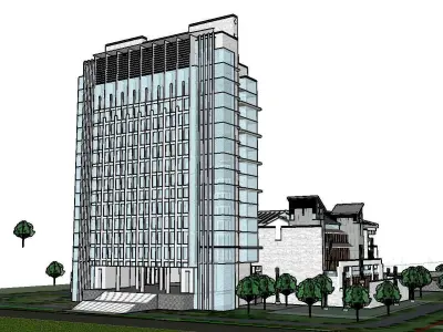 vacation spot-Resort-Fashion Leisure Hotel-0202 3D model