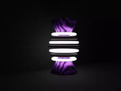 Futuristic Lamp  3D model