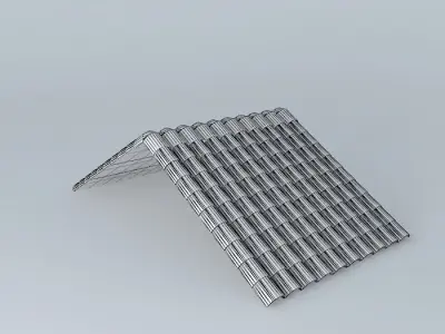 Ceramic Roof Tiles Free 3D model