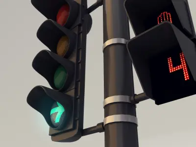 Traffic Lights 3D model