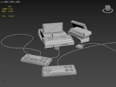 Little Overlord Game Console Free low-poly 3D model