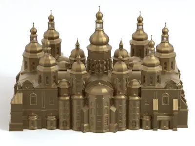 Saint Sophia Cathedral Kyiv 3D print model