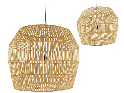 bamboo lamp 18 3D model