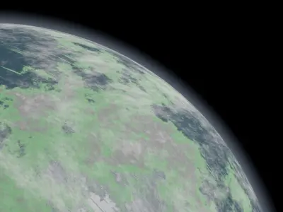 High Mountain Planet 1 3D model