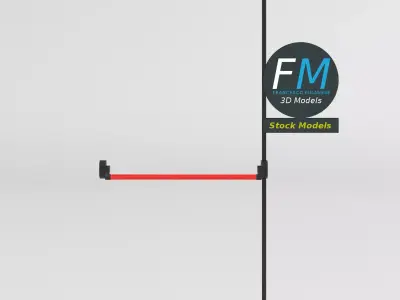 Modular panic bar 2 3D model