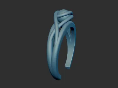 Infinity Sphere Ring 3d Model Adjustable One Size Fits All 3D print model