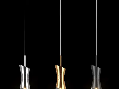817 Strato Lightstar Collection of Modern Lamps 3D Model Pack