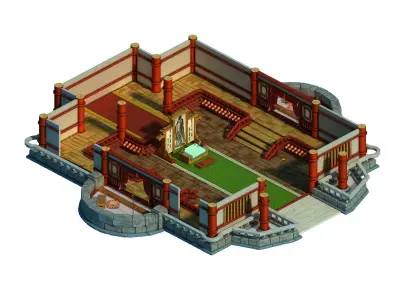 Gang Interior - Advanced Bookstore 3D model