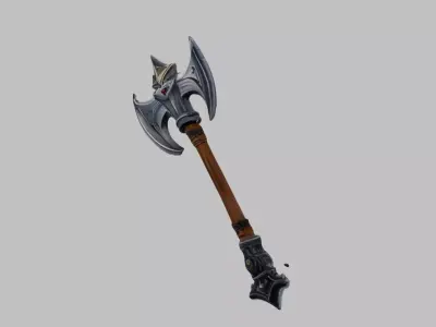 fancy axe3 Low-poly 3D model