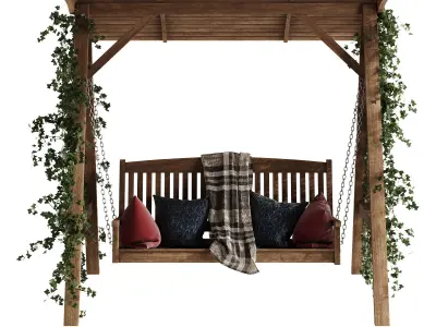 Garden swing 2 3D model