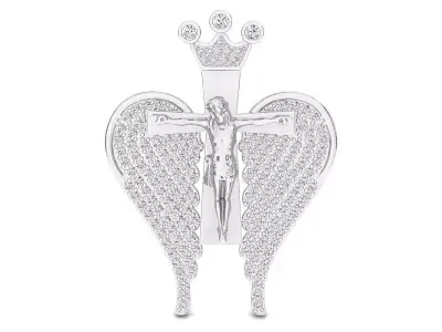 jesus cross pendant 3D print model purchase