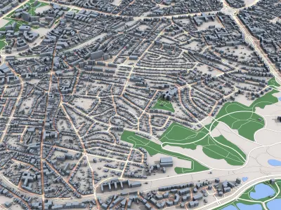 Brussels City Belgium 3D model