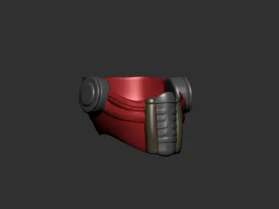 helmet high poly sculpt 3d printable  3D model 73