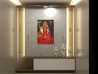 Indian pujagher   for interior 3D model