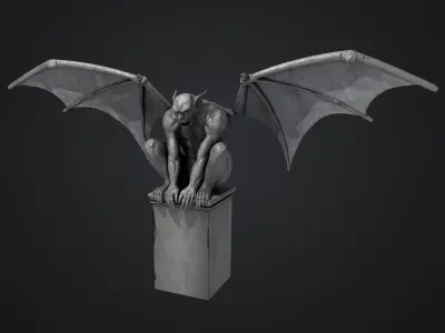 Gargoyle Statue 3D model