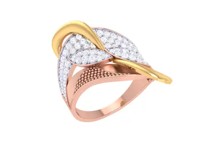  Women Ring MTL 3dm STL OBJ FBX Details 3D print model 41