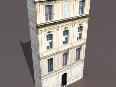 Apartment House Low-poly 3D model order