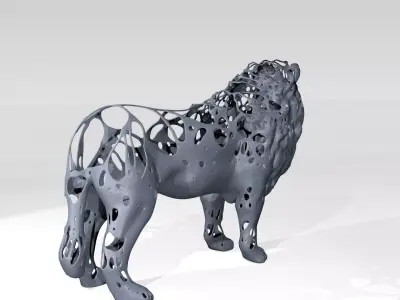 Lion Dust Voronoi 3D model