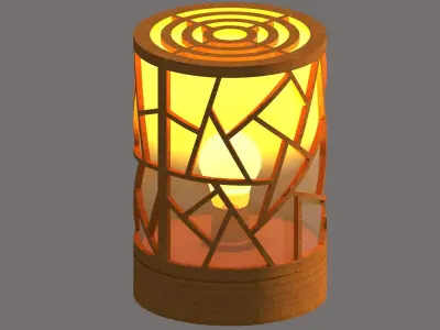 Collister Table Lamp 3D model 3D model