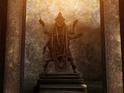 maha kali temple interior 3D model