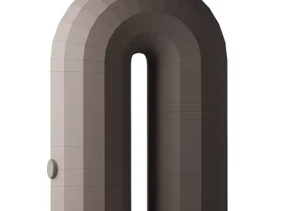 U shaped door table lamp Free 3D model