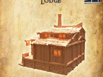 Blacksmith Lodge Tabletop Terrain 28 MM 3D print model