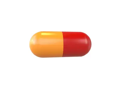 Pills v4 011 Low-poly 3D model