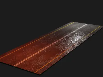 3D Road Highway Model 3D model