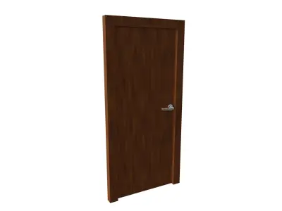 The door lowpoly Free low-poly 3D model
