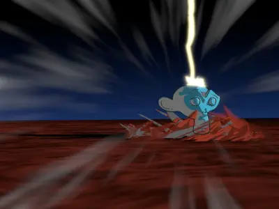 For Anime in Blender - Electricity 3D model