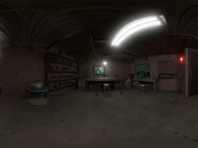 Basement laboratory 3D model
