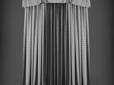 Curtain 3D model 315 Low-poly 3D model