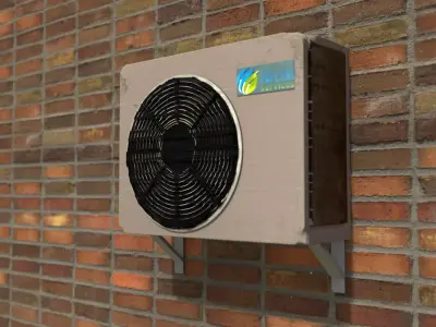 Air Conditioning Unit for Exteriors  AIRCON Unit 3D model