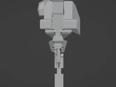 Big Bos Robot Low-poly 3D model