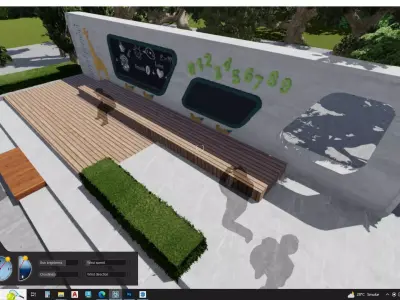 PLAY AREA OUTDOOR IN LANDSCAPE 3D model