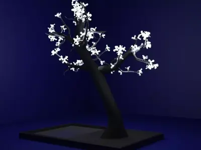 LED Tree lamp 3D model