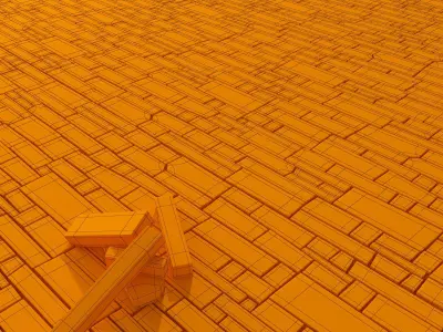 Paving brick clincer 3D model