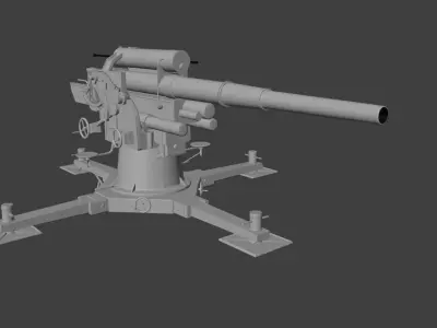 Flak88 Afrikakorps cammo 3D model