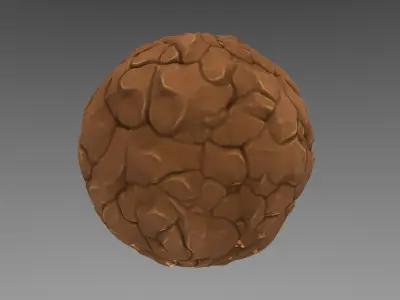 Dirt - Stylised PBR Texture - Material 3D model